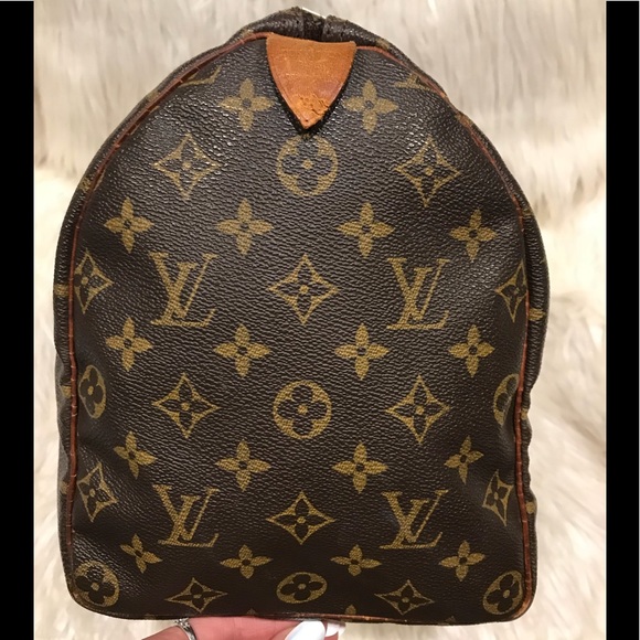 Louis Vuitton Dark Brown Monogram Tote with Tan Handles - Picture 3 of 7